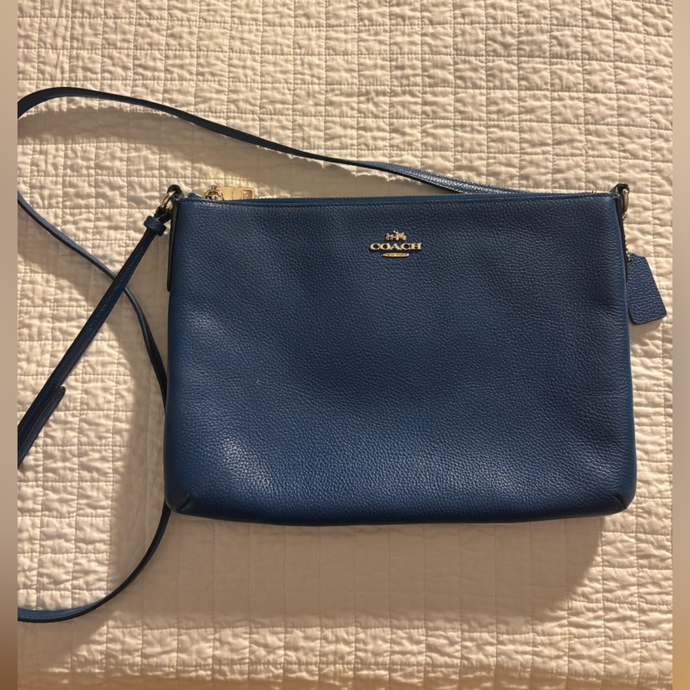 Coach Blue Leather Crossbody
